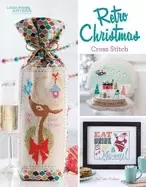 Image of retro christmas cross stitch 9 designs fashioned with a nostalgic nod to th