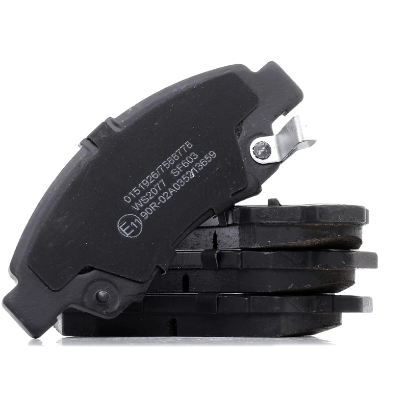 Image of STARK SKBP-0010080 Brake pad set Front Axle, with acoustic wear warning, with anti-squeak plate Brake Pad Set,disc brake (402)