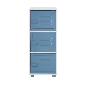 image of 3 Door Cabinet with Metal Doors