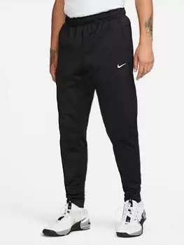 Image of Nike Train Therma Taper Pants - Black/White, Size S, Men