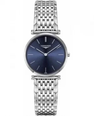 Longines La Grande Classique Quartz Blue Dial Stainless Steel Womens Watch L4.512.4.95.6 L4.512.4.95.6