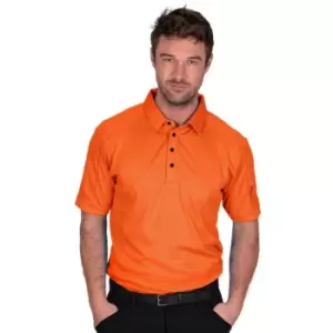 image of ISLAND GREEN - MENS POLOSHIRT Burnt Orange Large