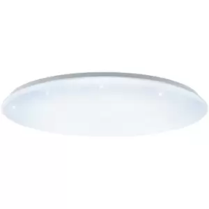 Image of Eglo - Giron LED Flush Ceiling Light White Remote Control Included, cct