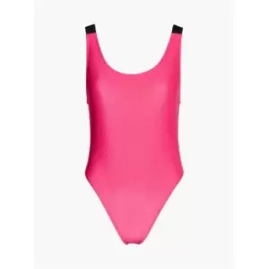 Image of Calvin Klein Scoop Back One Piece - Pink