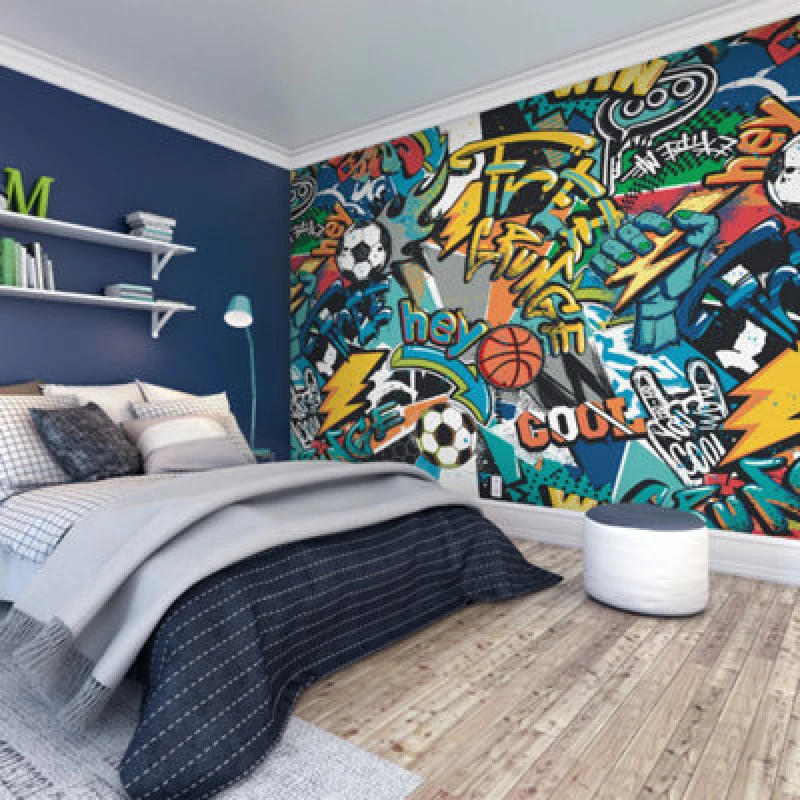 Image of Origin Murals Sports Graffiti Multi Paste The Wall Mural 350Cm Wide X 280M High