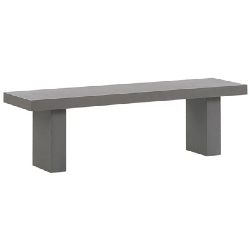 Image of Beliani Garden Bench Taranto 150 Cm Concrete Grey