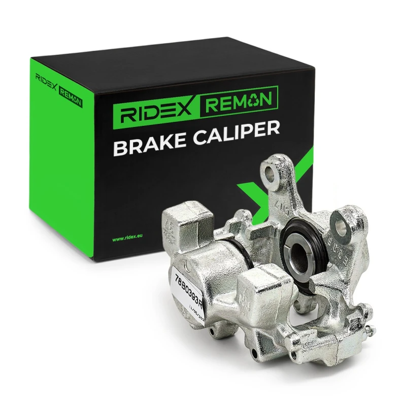 Image of RIDEX REMAN 78B0393R Brake caliper Rear Axle, without holder Cast Iron Brake Caliper (78)