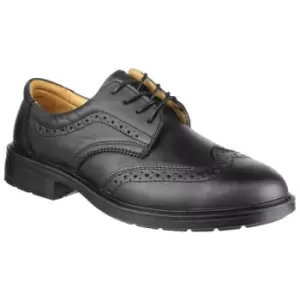 Image of Amblers Safety FS44 Mens Safety Brogue Shoes (10 UK) (Black) - Black