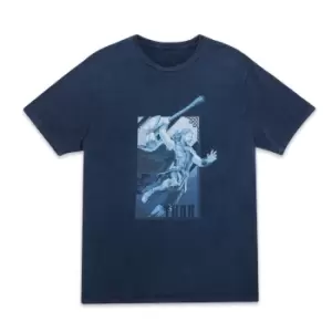 image of Marvel Thor - Love and Thunder Pose Unisex T-Shirt - Navy Acid Wash - M