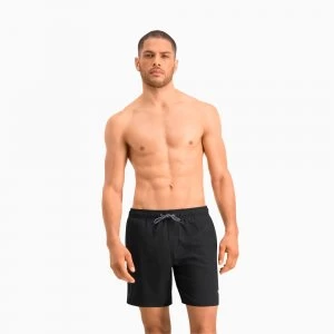 image of PUMA Swim Mid-Length Mens Swimming Shorts, Black, size 2X Large, Clothing