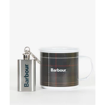 image of Barbour Mug And Mini Flask - Tartan TN11