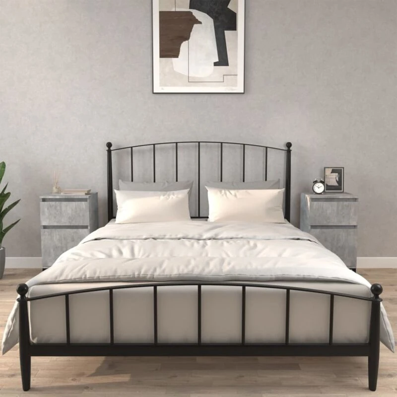Image of VIDAXL Bedside Cabinets 2 pcs Concrete Grey 40x35x70cm Vidaxl 8720845738075