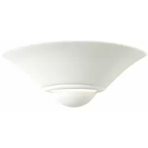 image of Loops - Dimmable LED Wall Light Unglazed Ceramic Shell Dome Fitting Lounge Lamp Lighting