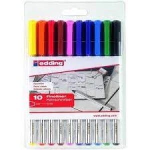 Image of Edding 89 Office Liner Assorted Pack of 10 4-89-10