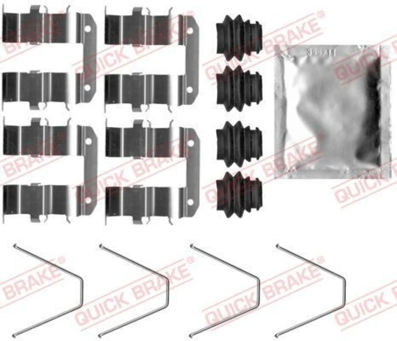 Image of QUICK BRAKE Brake pad fitting kit QUICK BRAKE 109-0094