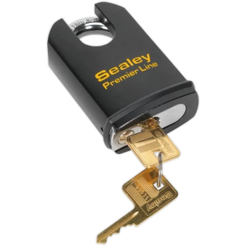 image of Sealey Steel Padlock Shrouded Shackle 61mm Standard