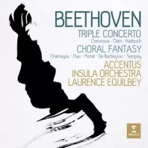 image of Beethoven Triple Concerto/Choral Fantasy by Ludwig van Beethoven CD Album