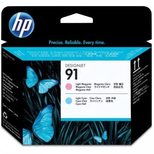 Image of HP 91 Light Magenta And Light Cyan Ink Cartridge
