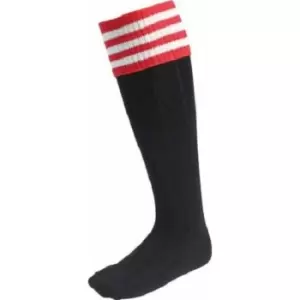 image of Euro Mens Scarlet Socks (7 UK-11 UK) (Black/Red/White)