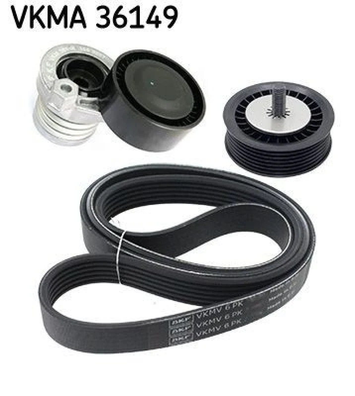 Image of SKF V-Ribbed Belt Set SKF VKMA 36149