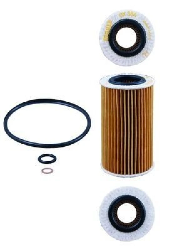 Image of MAHLE OX 384D Oil filter Filter Insert, with gaskets/seals Oil Filter (7)