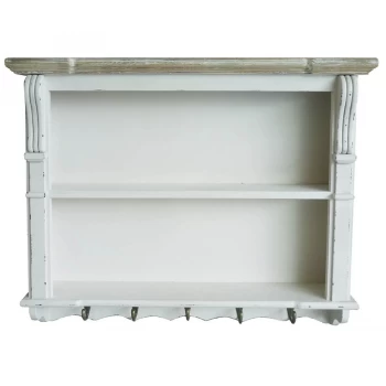 Image of Charles Bentley Shabby Chic Vintage French Style Dining Room Shelf