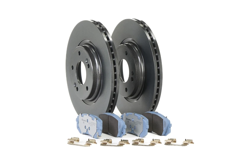 Image of BREMBO Brake discs and pads set BREMBO KT 08 014