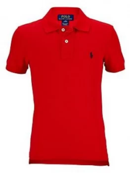 Image of Ralph Lauren Boys Classic Polo Shirt - Red, Size Age: 10-12 Years (M)