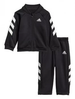 Image of Boys, adidas Unisex Infant I Mm XFG Tracksuit - Black/White, Size 9-12 Months