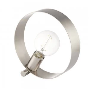Image of 1 Light Table Light Brushed Nickel, E27