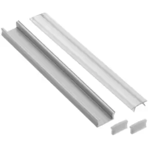 image of Aluminium Profile For LED Light Strip - Cover Clear - Pack of 10