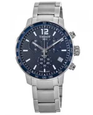 Tissot Quickster Chronograph Blue Dial Steel Mens Watch T095.417.11.047.00 T095.417.11.047.00