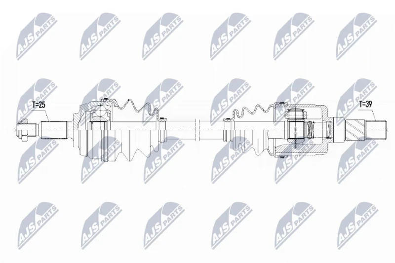 Image of NTY Drive shaft NTY NPW-RE-099