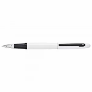 Sheaffer VFM Fountain Pen Glossy White Lacquer, White