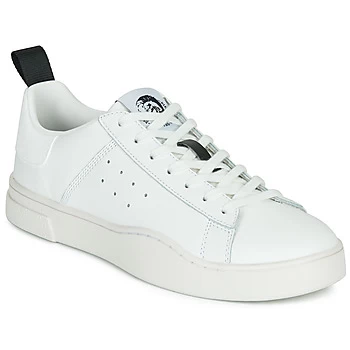 image of Diesel S-CLEVER LOW mens Shoes Trainers in White