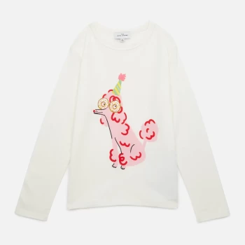 Image of The Marc Jacobs Girls Birthday Party Long Sleeve T-Shirt - Offwhite - 6 Years