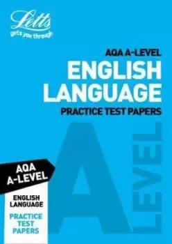 Image of Letts AQA A-level English language practice test papers by Letts A-Level