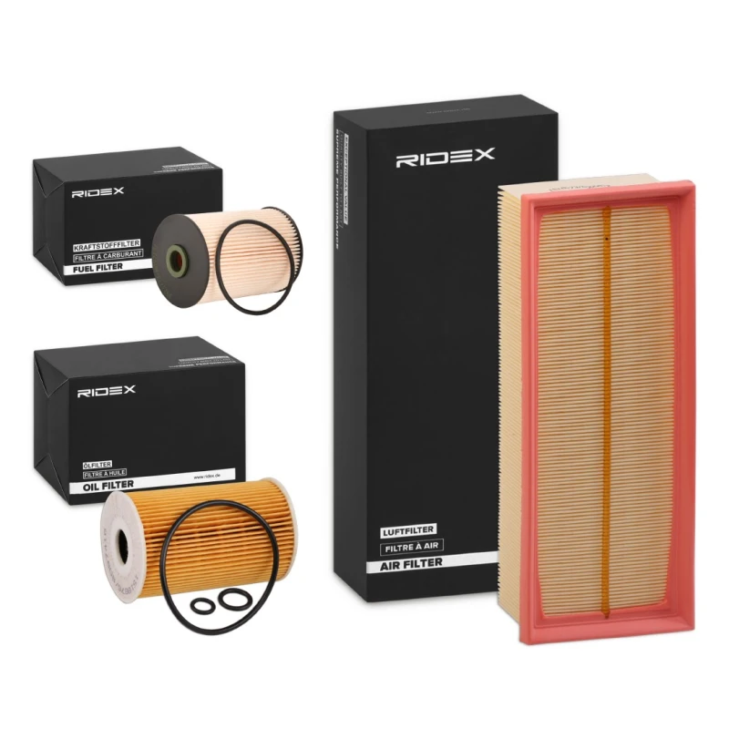 Image of RIDEX 4055F7734 Filter Set with gaskets/seals Filter Set (4055)