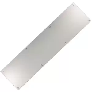 image of Eurospec - Steelworx Kickplate 750mm x 150mm - Satin Stainless Steel - Stainless Steel