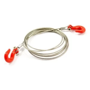 Image of Fastrax Metal Hook & Steel Wire Rope Set 1100Mm