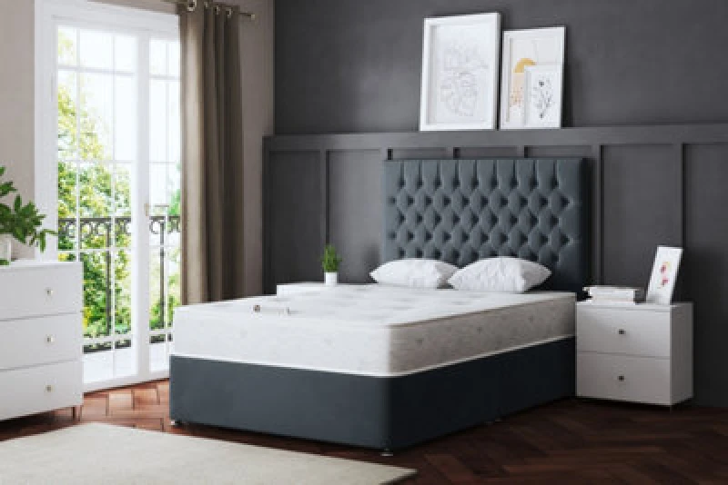 Image of DS LIVING Seraphine Steel Chesterfield Divan Bed Single AM_CHSTFLD_SIN_ST