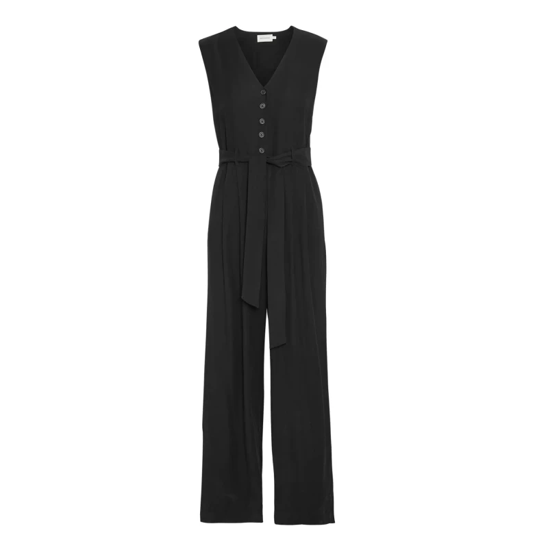 Image of moss copenhagen Womens jumpsuit Moss Copenhagen Asana Noir Female S