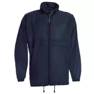 Image of B&C Sirocco Mens Lightweight Jacket / Mens Outer Jackets (XL) (Navy Blue)
