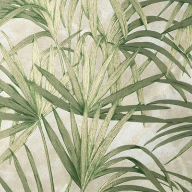 Image of Fine Decor Crown Vymura Milano Compendium Palm Leaf Green Glitter Wallpaper M95624