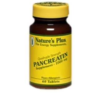 Image of Natures Plus Pancreatin 1000 mg Tablets 60 Tabs