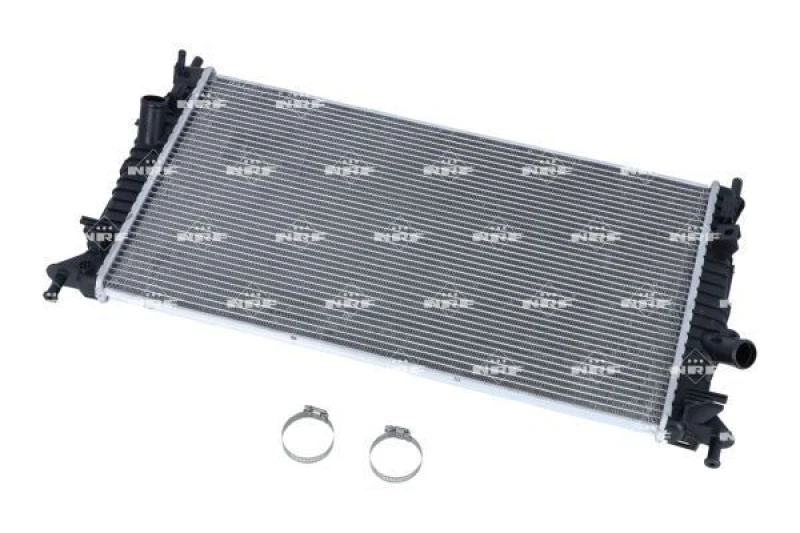 Image of NRF 53403 Engine radiator EASY FIT Brazed cooling fins, Aluminium, with mounting parts Aluminium Radiator,engine cooling (470)
