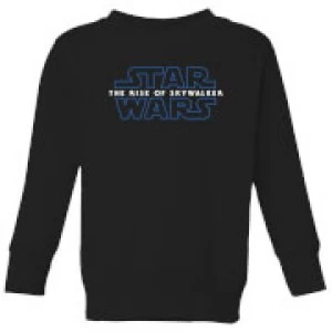 Image of Star Wars The Rise Of Skywalker Logo Kids Sweatshirt - Black - 9-10 Years