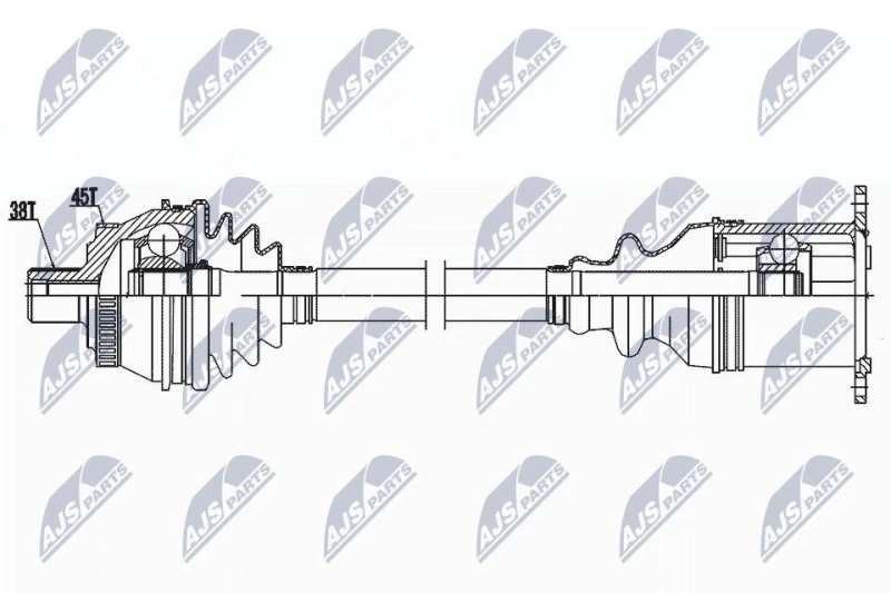 Image of NTY Drive shaft NTY NPW-AU-038