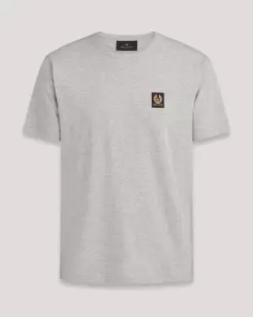 image of Belstaff Badge Logo T-Shirt In Grey - Size L