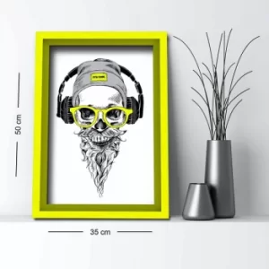 Image of 3550AHS-029 Multicolor Decorative Framed MDF Painting